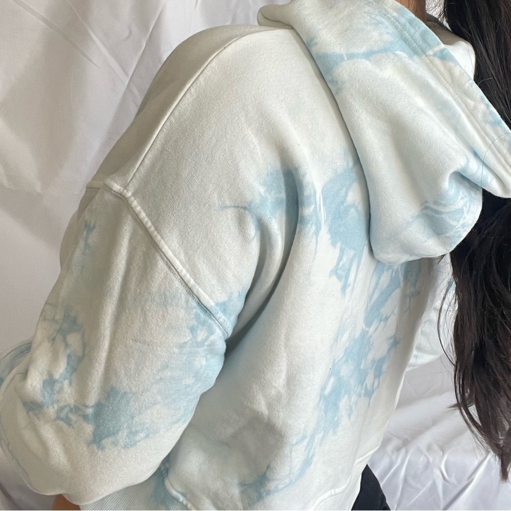 Frankie’s Bikinis Blue Tie Dye Hoodie